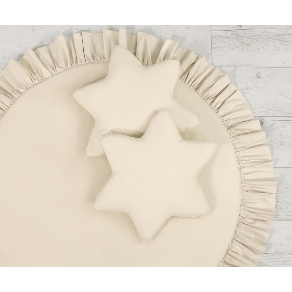 2tlg Kissen-Set - beige für Betthimmel oder Spielmatte