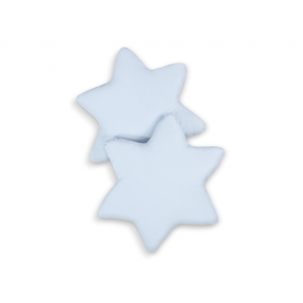 2tlg Kissen-Set - blau  für Babybett für Geflochtene Bettschlange
