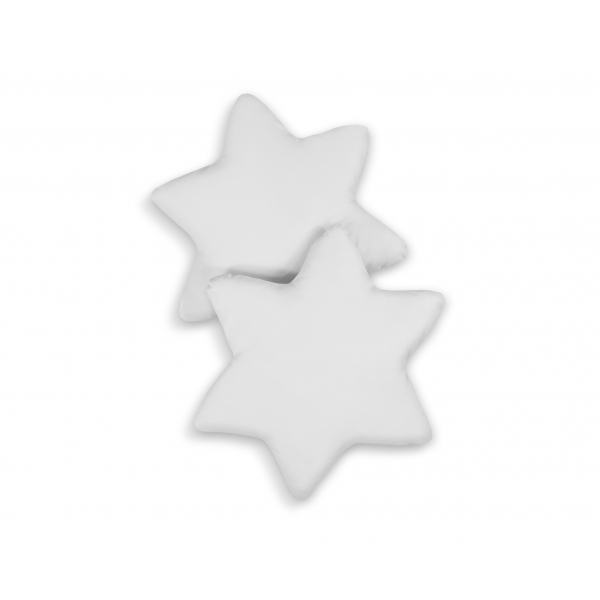2tlg Kissen-Set - grau  für Babybett oder Babyzimmer Himmel