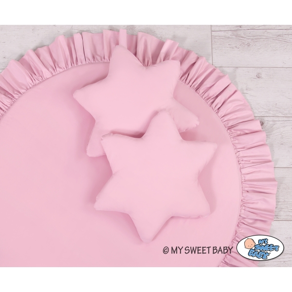 2tlg Kissen-Set - rosa für Babybett oder Babyzimmer