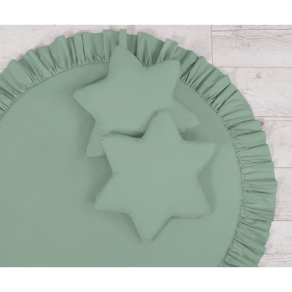 2tlg Kissen-Set - weißgrün pastellgrün