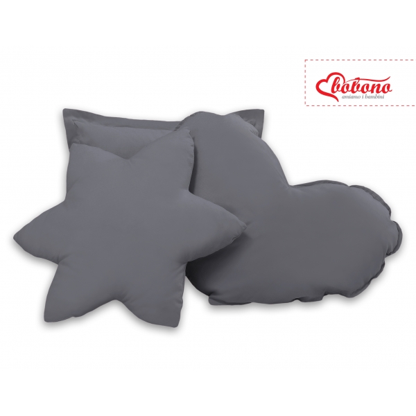 3tlg Kissen-Set - anthrazit