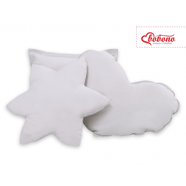 3tlg Kissen-Set - grau