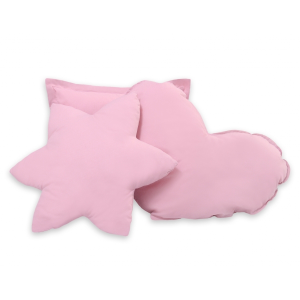 3tlg Kissen-Set - rosa