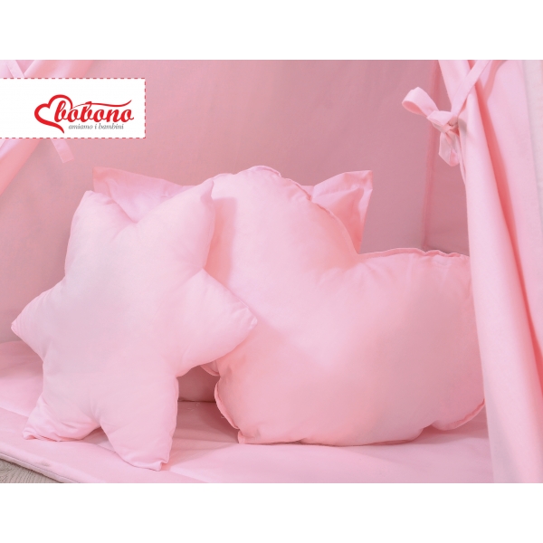 3tlg Kissen-Set - rosa