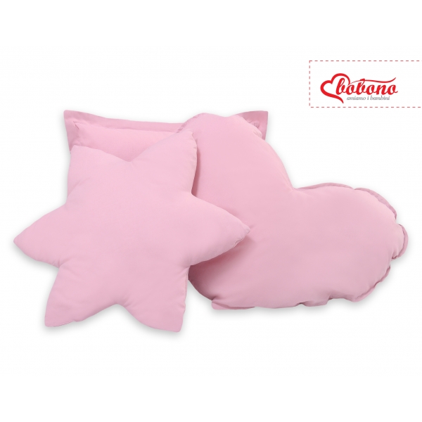 3tlg Kissen-Set - rosa