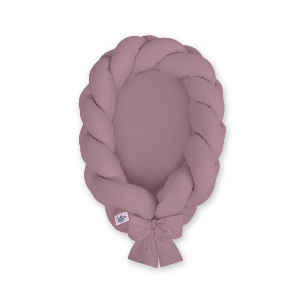 2 in 1 Babynest Geflochten - pastellviolett