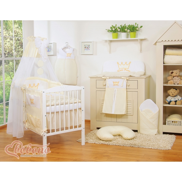 Baby BettHimmel aus Chiffon - Little Prince/Princess creme