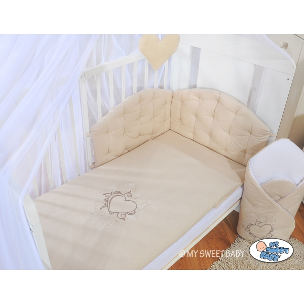 Baby Bettwäsche Set für Babybett 3-tlg - Chic beige