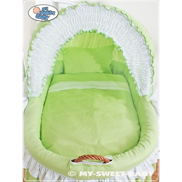 Baby Bollerwagen mit Rollen mit Haube - Bellamy grün