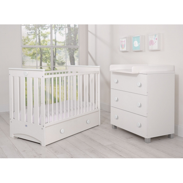 Baby Kommode mit Wickelaufsatz Classic  6001