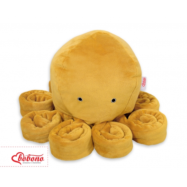 Baby Kuscheltier Krake - honiggelb