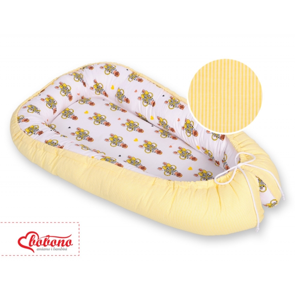 Baby Nestchen - gelbe Zebras