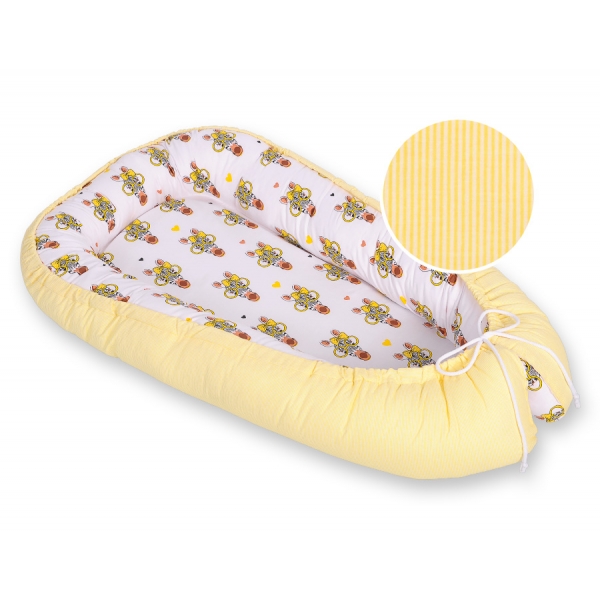 Baby Nestchen - gelbe Zebras