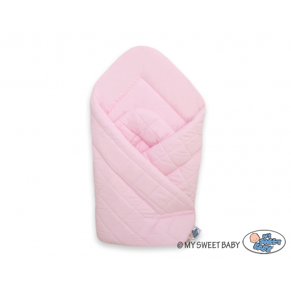 Baby Nestchen Babyhörnchen gesteppt für Babybett - rosa