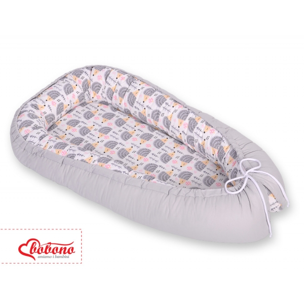 Baby Nestchen - Igel grau