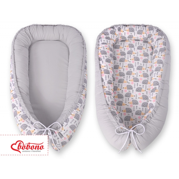 Baby Nestchen - Igel grau