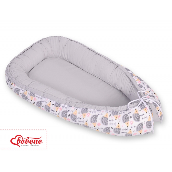 Baby Nestchen - Igel grau