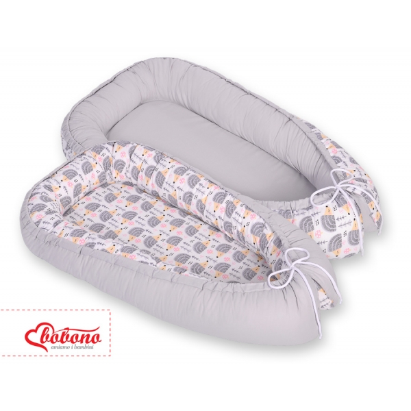 Baby Nestchen - Igel grau