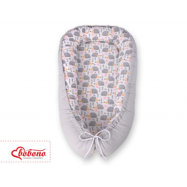 Baby Nestchen - Igel grau