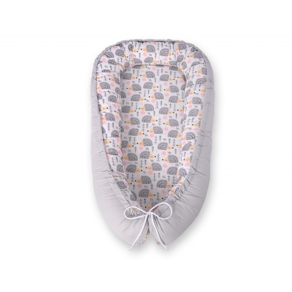 Baby Nestchen - Igel grau