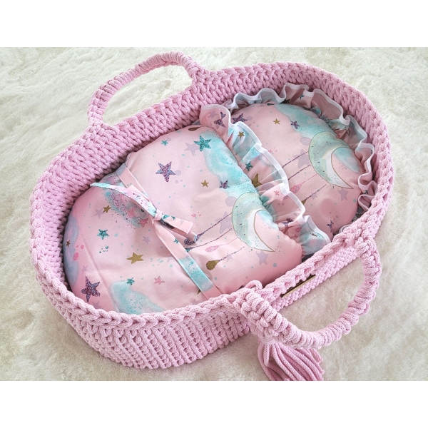 Baby-Puppen-Wickeltuch - Monde rosa