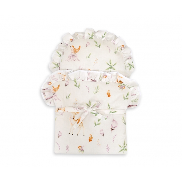 Baby-Puppen-Wickeltuch - Wald Delikatesse