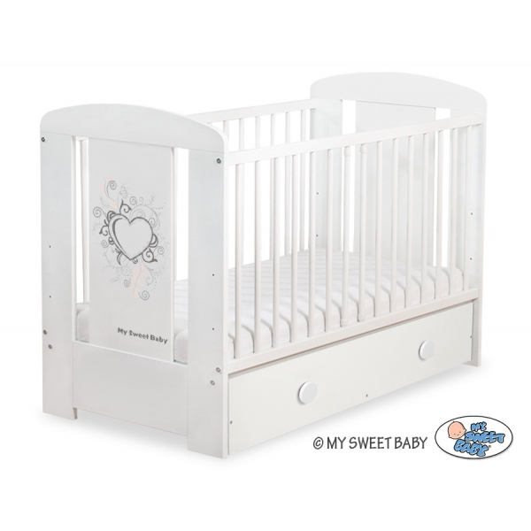 Babybett 120x60cm Chic mit Schublade MAXI 42