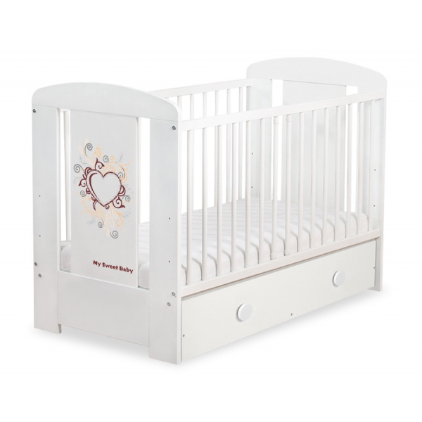 Babybett 120x60cm Chic mit Schublade MAXI 43