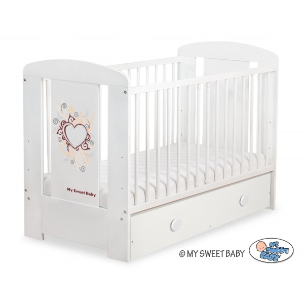 Babybett 120x60cm Chic mit Schublade MAXI 43