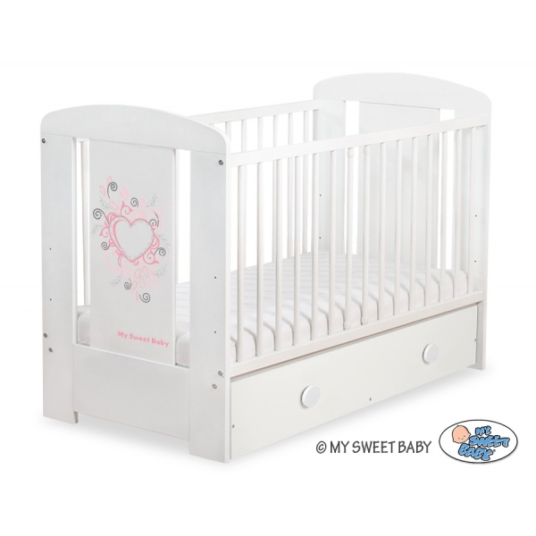 Babybett 120x60cm Chic mit Schublade MAXI 44