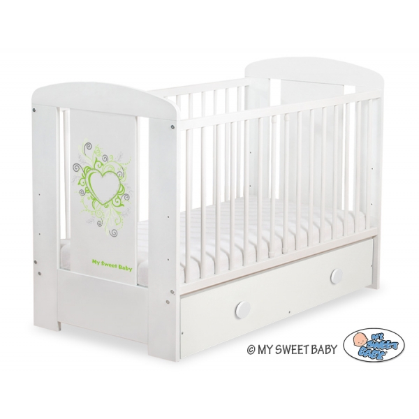 Babybett 120x60cm Chic mit Schublade MAXI 48
