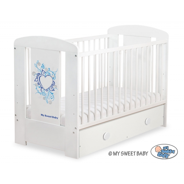 Babybett 120x60cm Chic mit Schublade MAXI 49