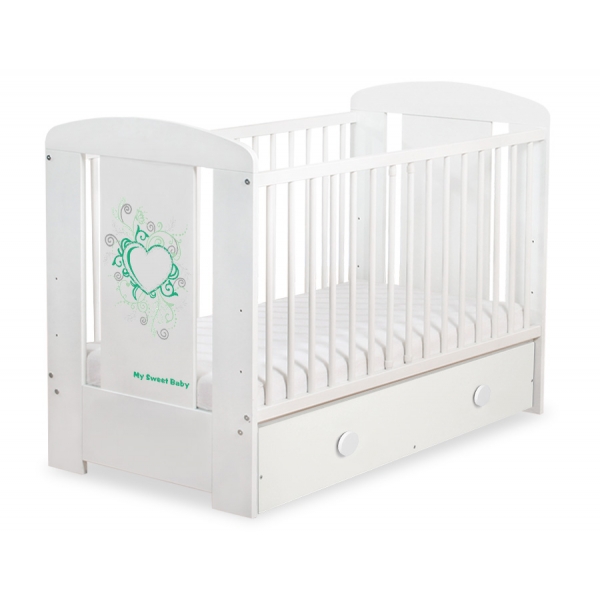 Babybett 120x60cm Chic mit Schublade MAXI 50