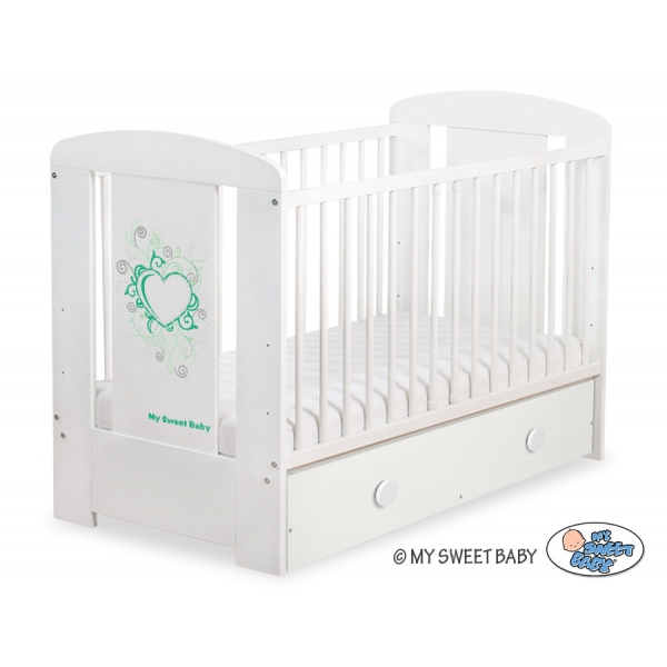 Babybett 120x60cm Chic mit Schublade MAXI 50