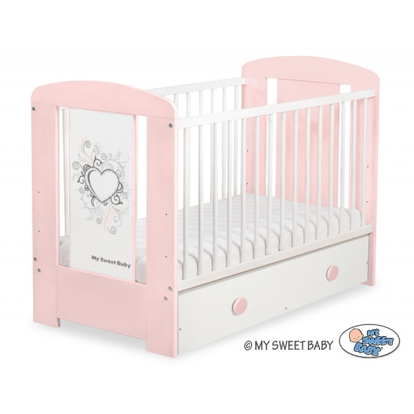 Babybett 120x60cm Chic mit Schublade MAXI 51