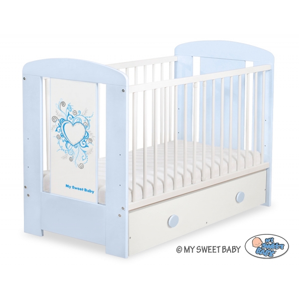 Babybett 120x60cm Chic mit Schublade MAXI 57