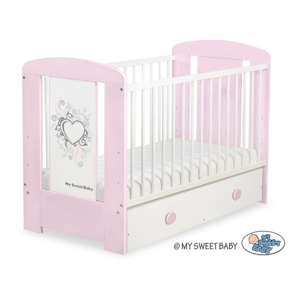Babybett 120x60cm Chic mit Schublade MAXI 60