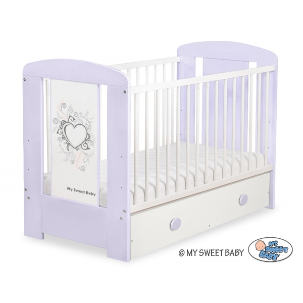 Babybett 120x60cm Chic mit Schublade MAXI 62
