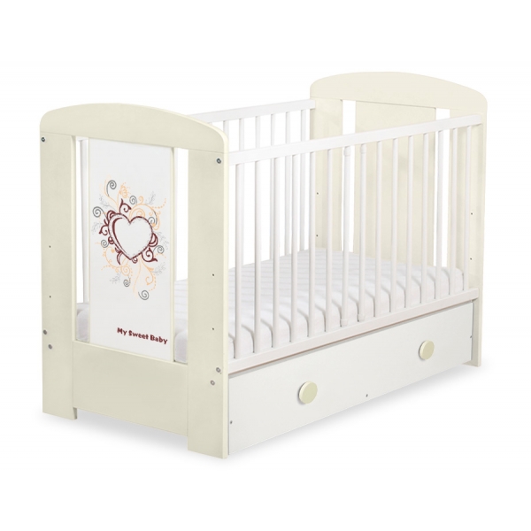 Babybett 120x60cm Chic mit Schublade MAXI 64
