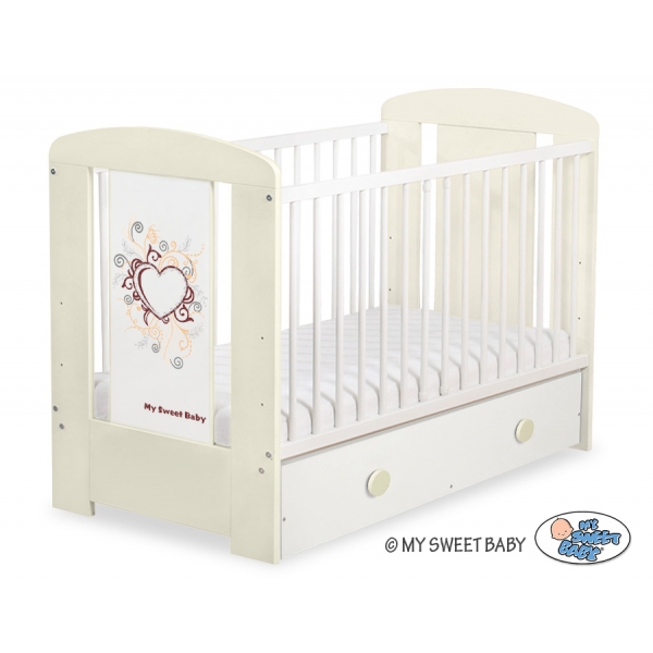 Babybett 120x60cm Chic mit Schublade MAXI 64