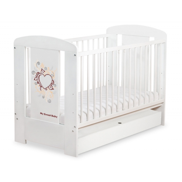 Babybett 120x60cm Chic mit Schublade STANDARD 21