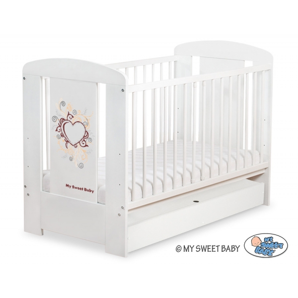 Babybett 120x60cm Chic mit Schublade STANDARD 21