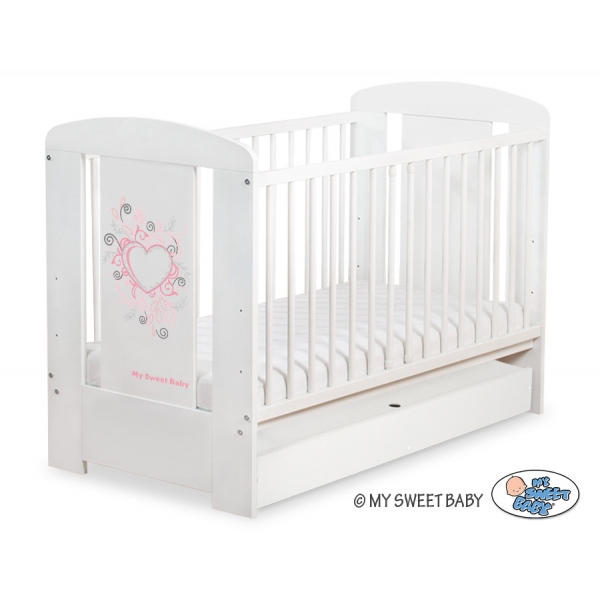 Babybett 120x60cm Chic mit Schublade STANDARD 22