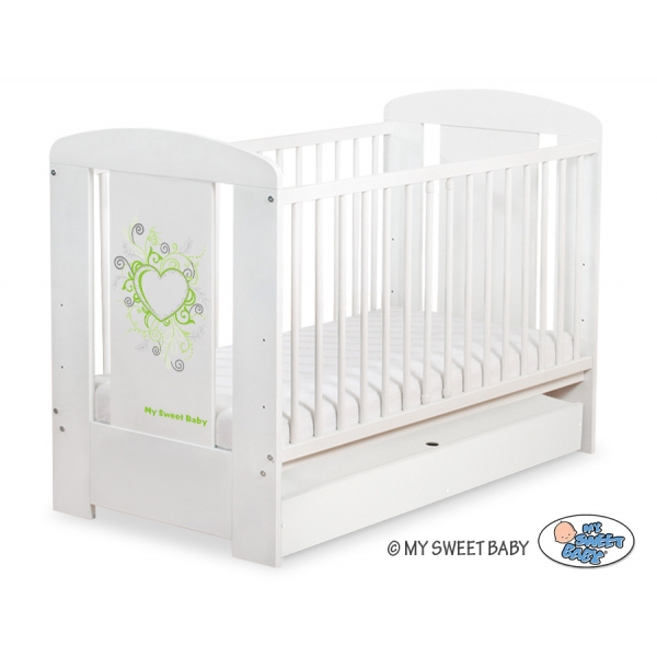 Babybett 120x60cm Chic mit Schublade STANDARD 26