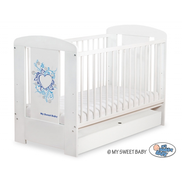 Babybett 120x60cm Chic mit Schublade STANDARD 27
