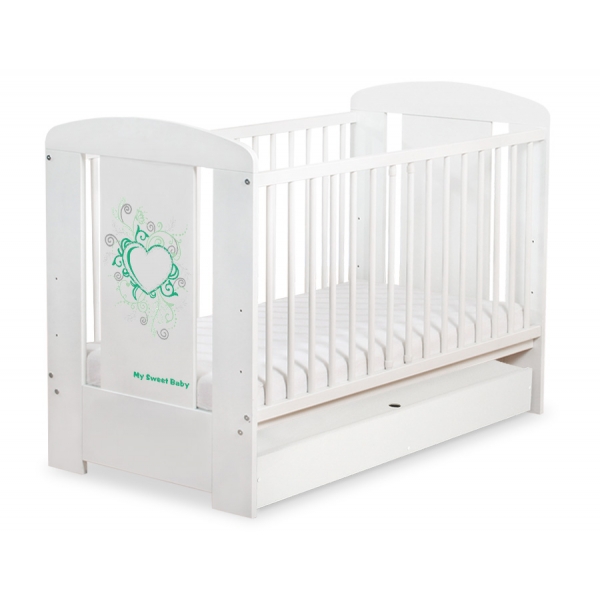 Babybett 120x60cm Chic mit Schublade STANDARD 28