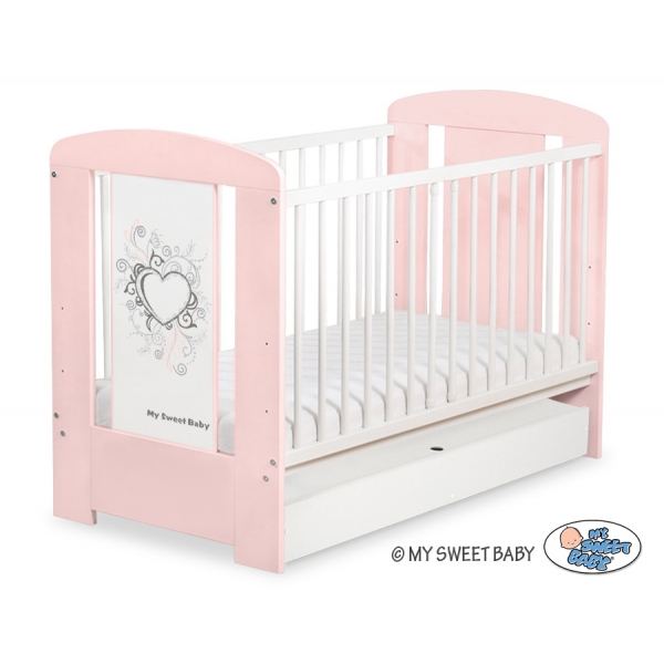 Babybett 120x60cm Chic mit Schublade STANDARD 29