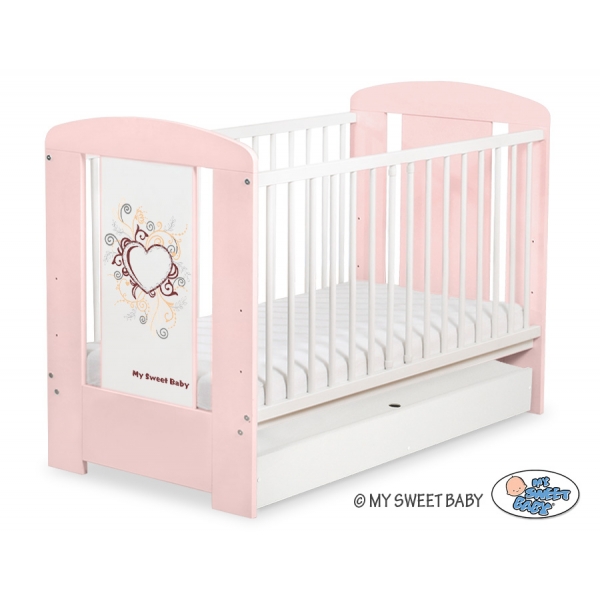 Babybett 120x60cm Chic mit Schublade STANDARD 30