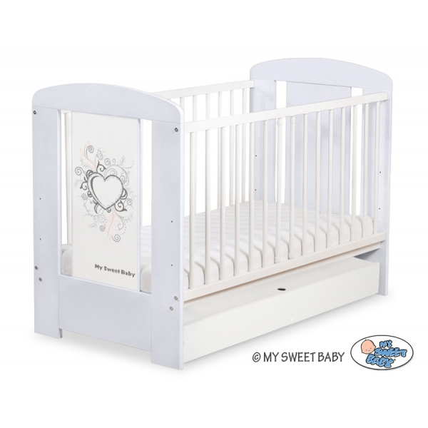 Babybett 120x60cm Chic mit Schublade STANDARD 36